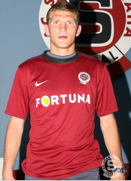 Aleksander Prudnikov in Sparta Prague jersey