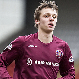 Arvydas Novikovas in Hearts of Midlothian